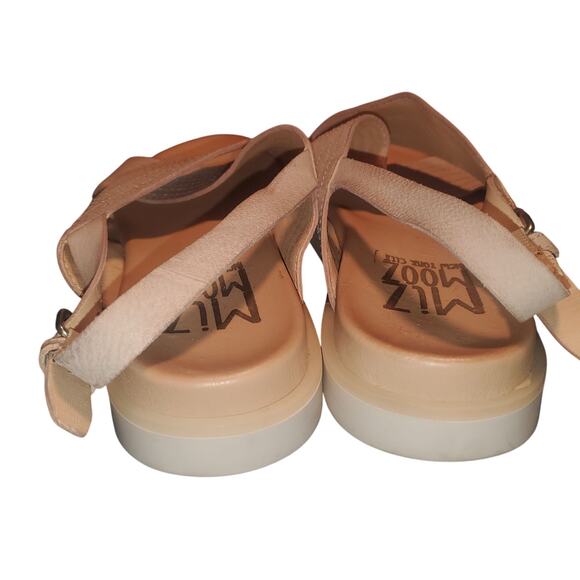 Miz Mooz Size 8.5 EU 38 Kind Pearl Blush Pink Leather Cross-Strap Sandals - Picture 5 of 9